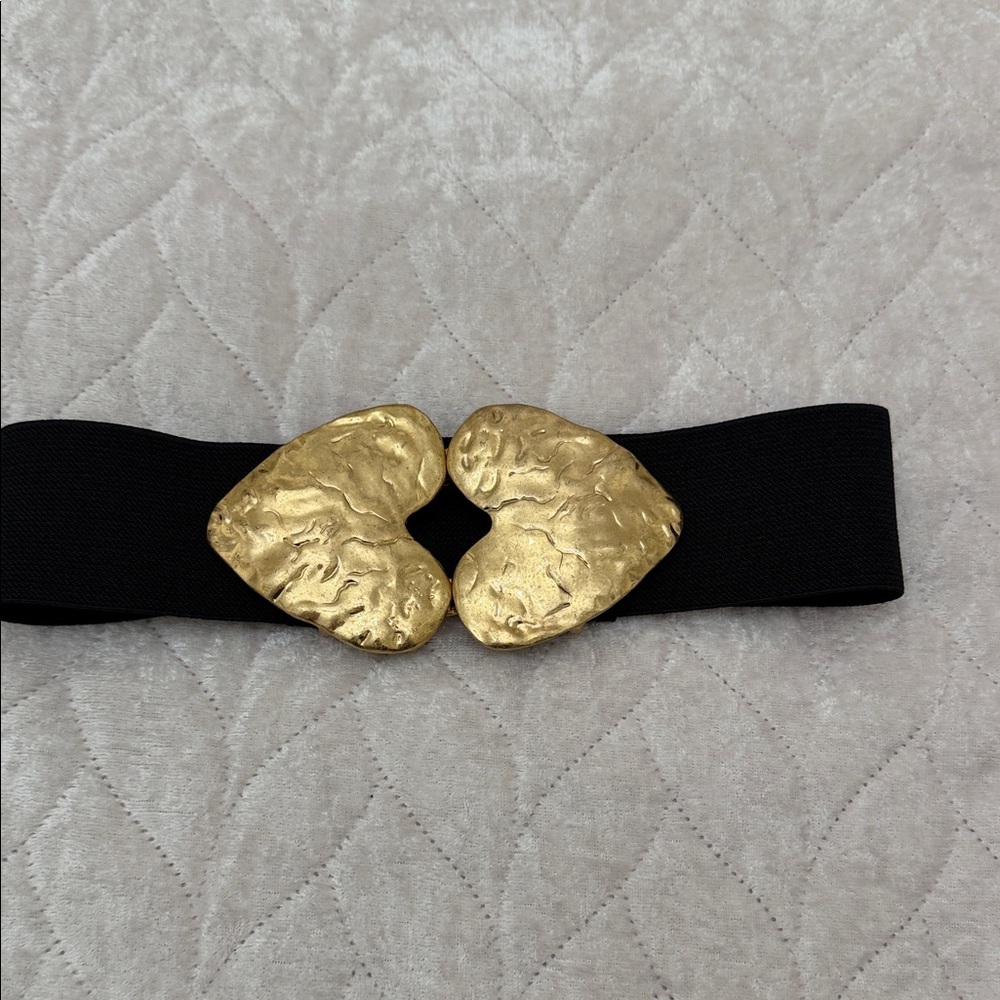 Gold Heart Black Belt
